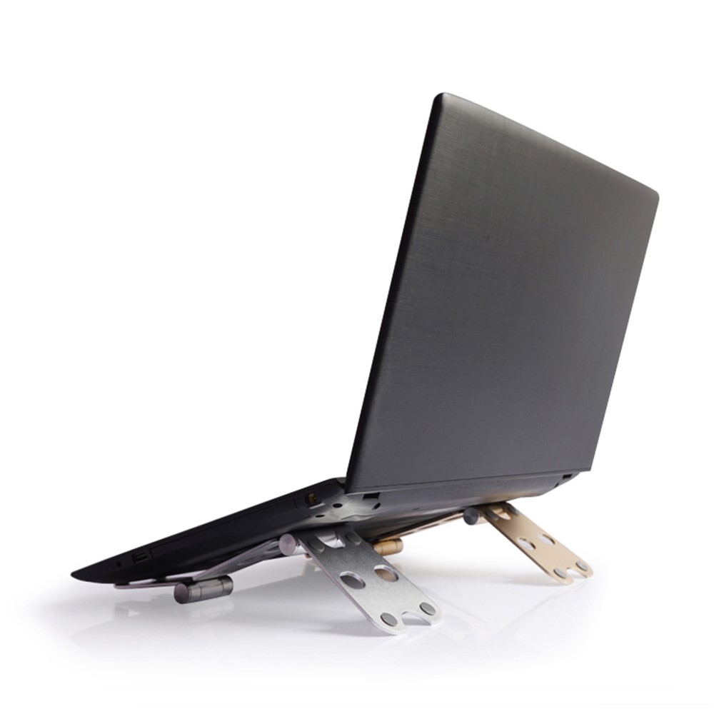 Universal Aluminum Alloy Desktop Bracket for iPhone Samsung Huawei - Size: L / Gold-2