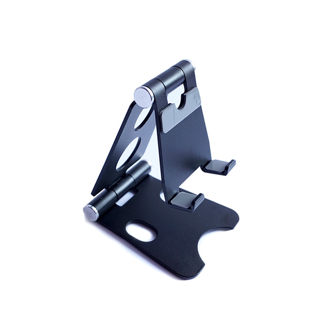 Universal Aluminum Alloy Desktop Mount for iPhone Samsung Huawei - Size: S / Black-4