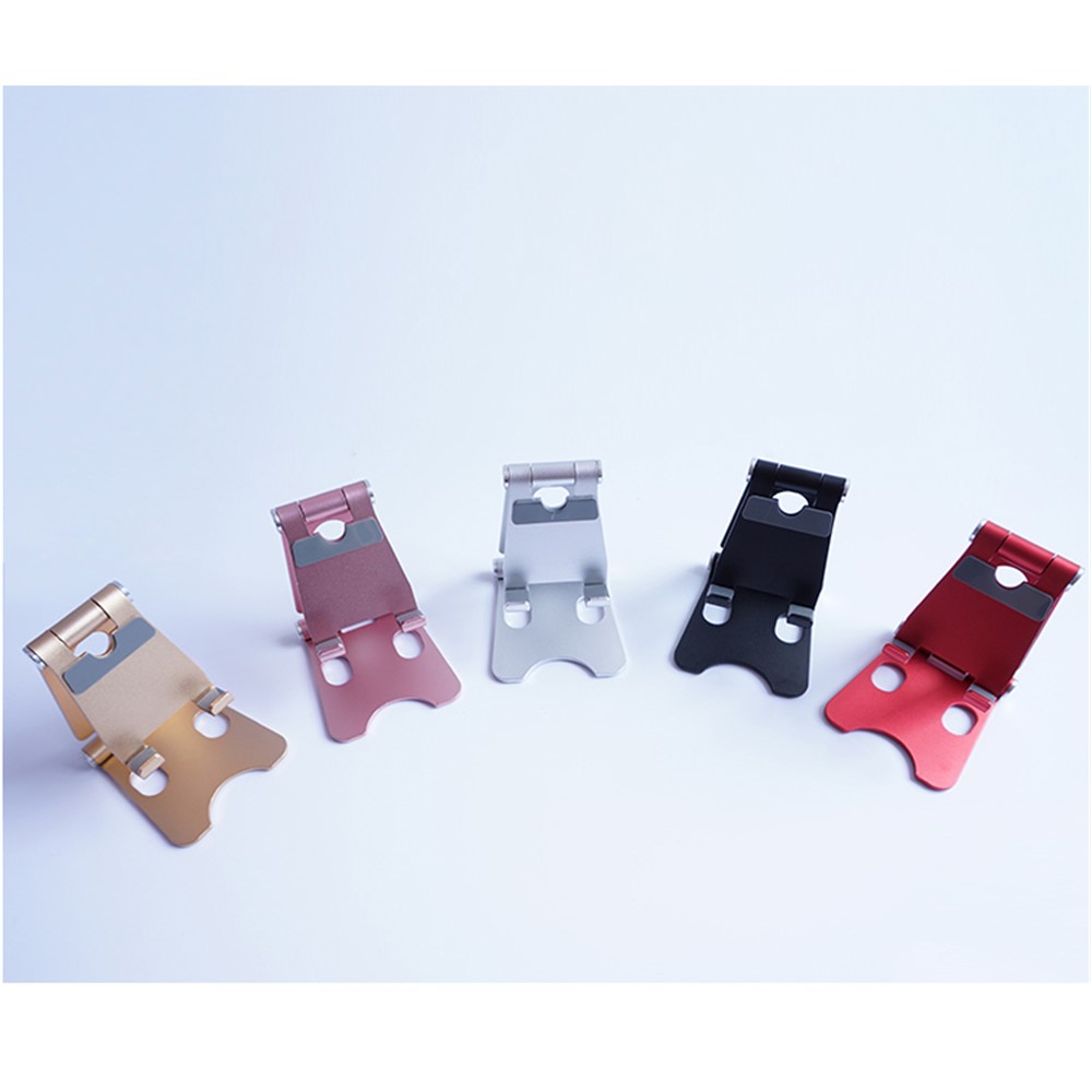 Universal Aluminum Alloy Desktop Mount for iPhone Samsung Huawei - Size: S / Black-8