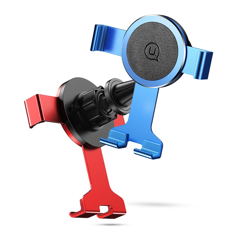 USAMS US-ZJ035 Rotating Metal Car Air Vent Smartphone Mount for iPhone Samsung Huawei - Black-7