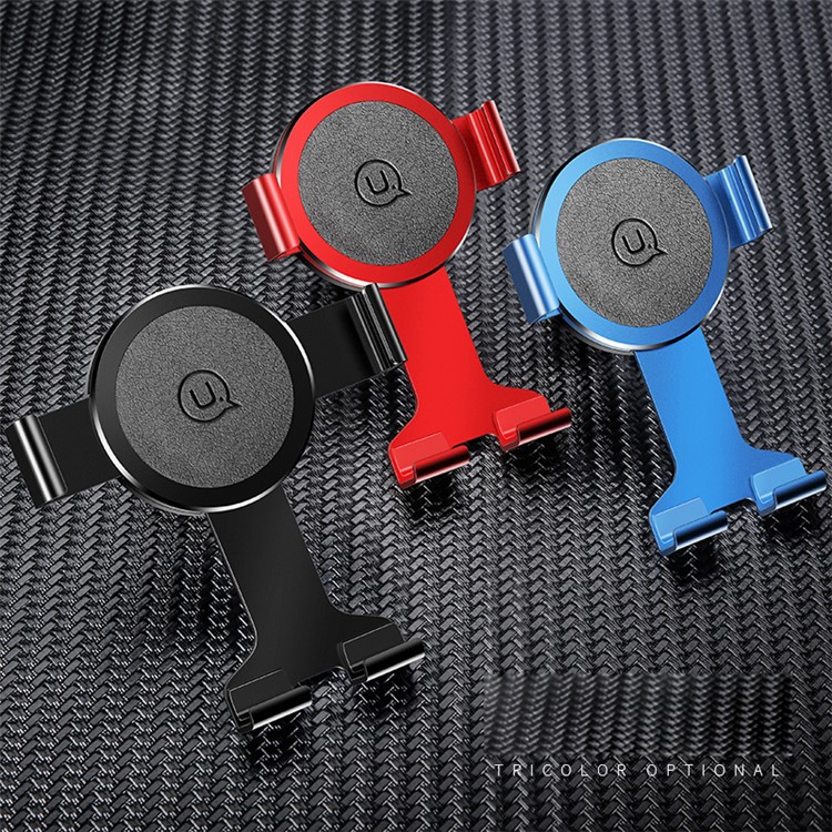 USAMS US-ZJ035 Rotating Metal Car Air Vent Smartphone Mount for iPhone Samsung Huawei - Black-8