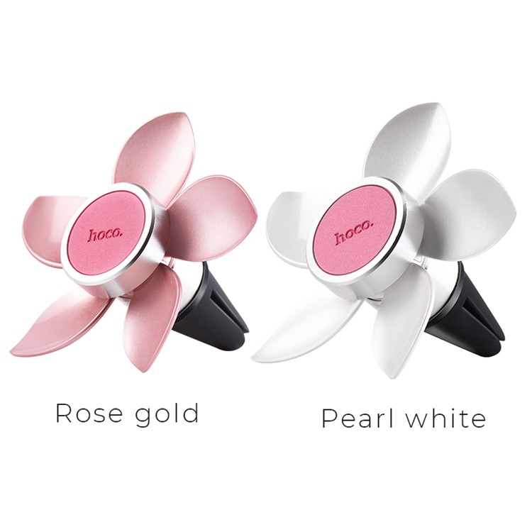 HOCO CA33 Ease Move Air Flow Guiding Mobile Phone Magnetic Car Holder - White-3