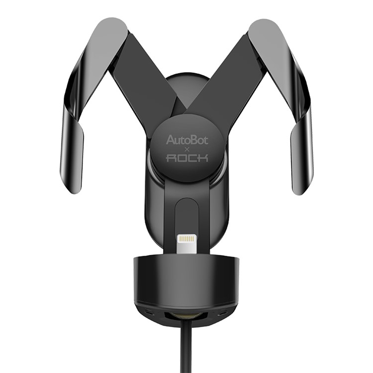 

ROCK Autobot M Pro Easy-charging Car Air Vent Mount Stand for iPhone X / Samsung S9 etc - Grey