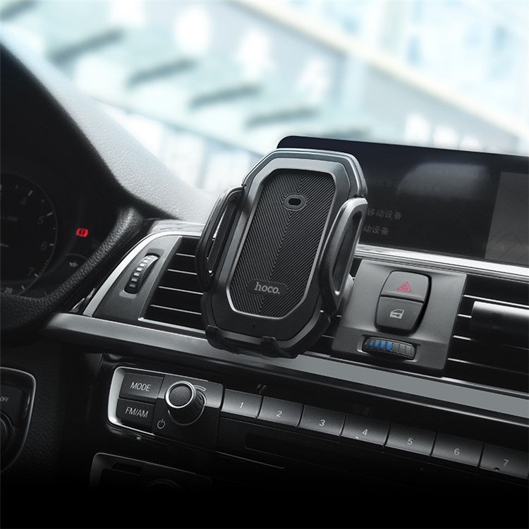 HOCO CA32 Platinum Infrared Auto-induction In-car Suction Cup / Air Vent Phone Holder -Black-7