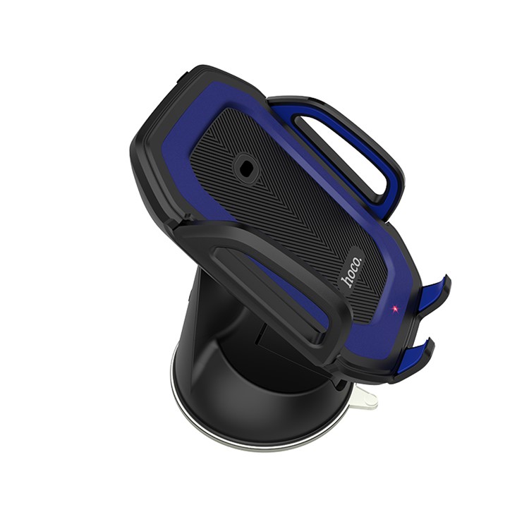 HOCO CA32 Platinum Infrared Auto-induction In-car Suction Cup / Air Vent Phone Mount - Blue-2