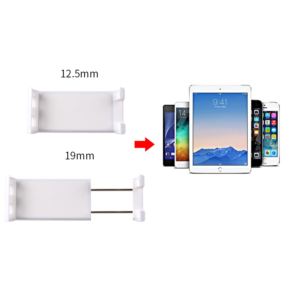 2-in-1 Universal Kitchen Wall Mount Stand and Desk Holder for Phone and Tablet - Silver-9