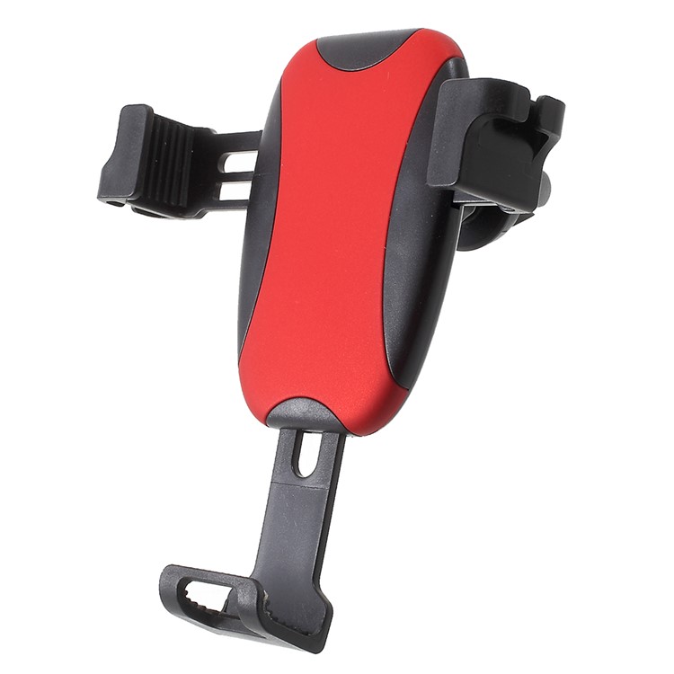 360 Degree Rotating Car Air Outlet Holder Car Mount with Sunglasses Hook for iPhone Samsung Huawei etc. - Red-2