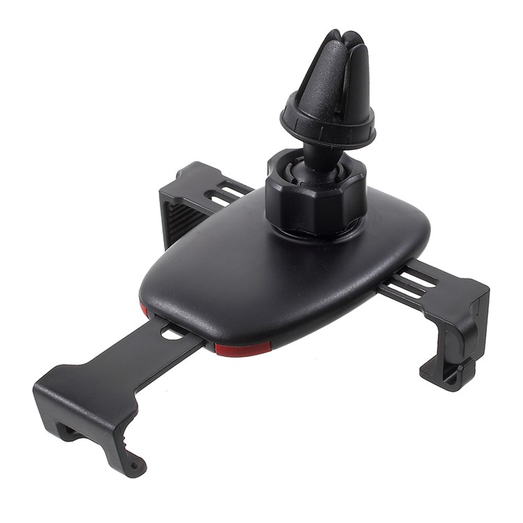 360 Degree Rotating Car Air Outlet Holder Car Mount with Sunglasses Hook for iPhone Samsung Huawei etc. - Red-3