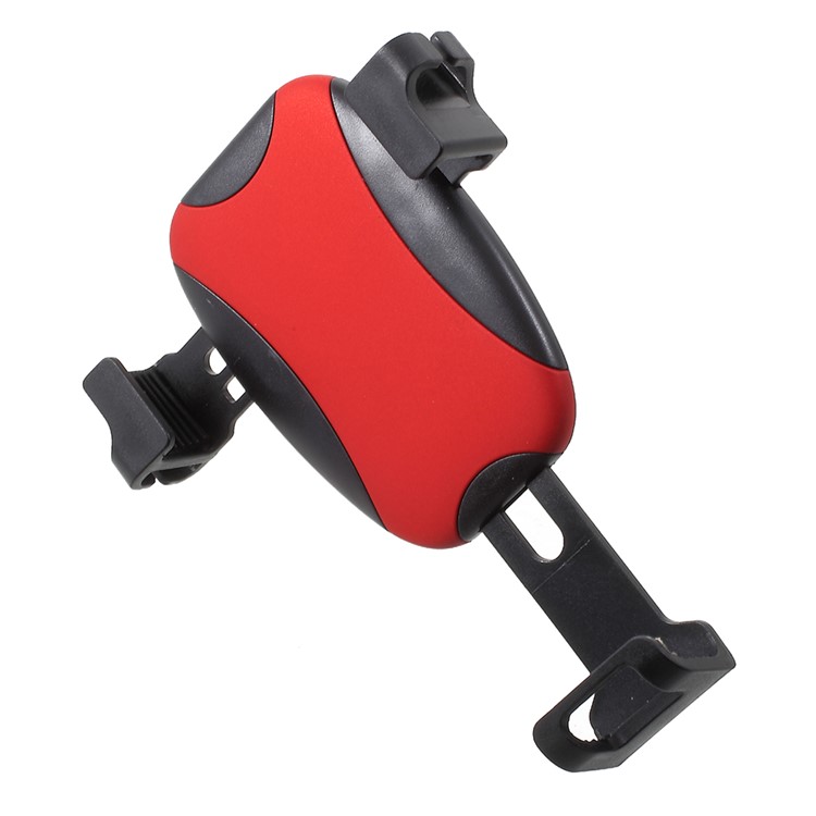 360 Degree Rotating Car Air Outlet Holder Car Mount with Sunglasses Hook for iPhone Samsung Huawei etc. - Red-5