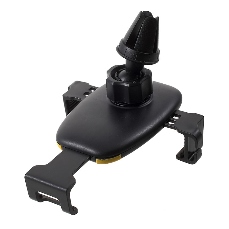 360 Degree Rotating Car Air Vent Mount Car Mount with Sunglasses Hook for iPhone Samsung Huawei etc. - Yellow-3