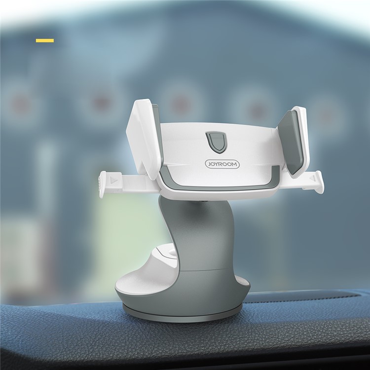 

JOYROOM JR-ZS162 Mechanical Arm Dashboard Suction Cup Mount Stand with 360 Degree Rotation - White / Grey