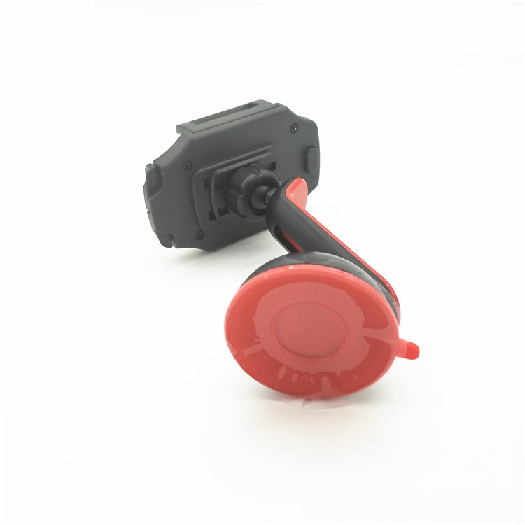 Suction Cup Car Mount Manual Lock Phone Holder Bracket for iPhone Samsung, Width: 50-100mm - Red-2
