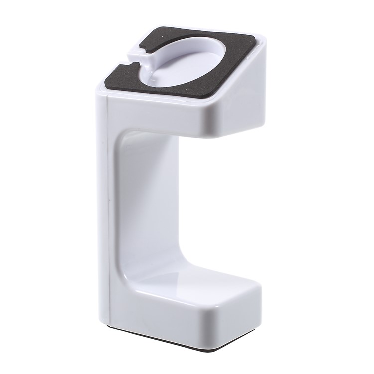 Non-slip Plastic Watch Stand Holder for Apple Watch - White-1
