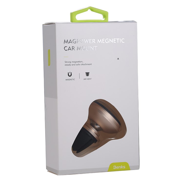 BENKS Mini Strong Magnetic Car Air Vent Mount Holder Stand - Gold-6
