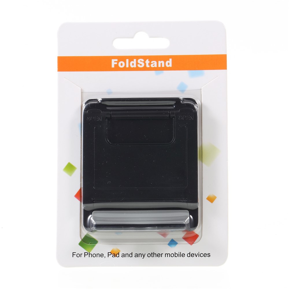 Multi-Angle Adjustable Foldable Desktop Cradle Holder Mount for iPhone Samsung Huawei Smartphone - Black-10
