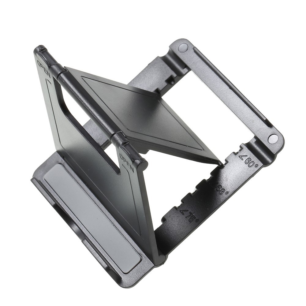 Multi-Angle Adjustable Foldable Desktop Cradle Holder Mount for iPhone Samsung Huawei Smartphone - Black-6
