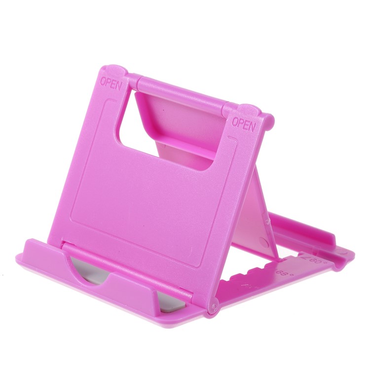 Foldable Multi-Angle Adjustable Desktop Cradle Holder Mount for iPhone Samsung Huawei Smartphone - Purple-1