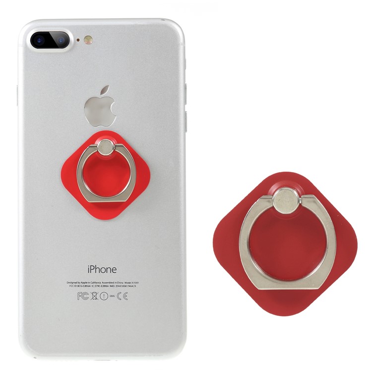 CMZWT Magnetic Phone Ring Kickstand for iPhone Samsung etc. - Red-1