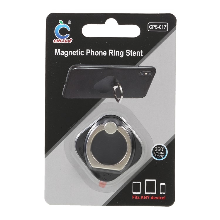 CMZWT Finger Ring Grip Kickstand Bracket for iPhone Samsung etc. - Black-9