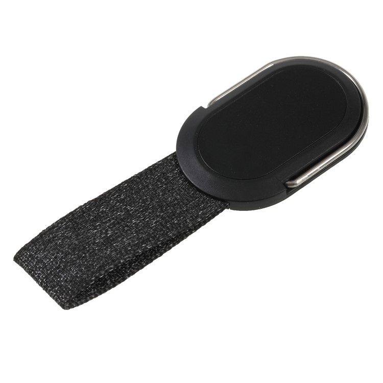 CMZWT Drop Resistant Finger Grip Rotary Ring Holder Desktop Stand for iPhone Samsung Etc. - Black-3