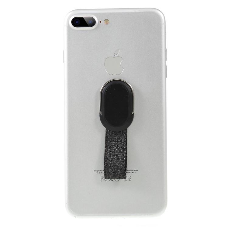 CMZWT Drop Resistant Finger Grip Rotary Ring Holder Desktop Stand for iPhone Samsung Etc. - Black-5