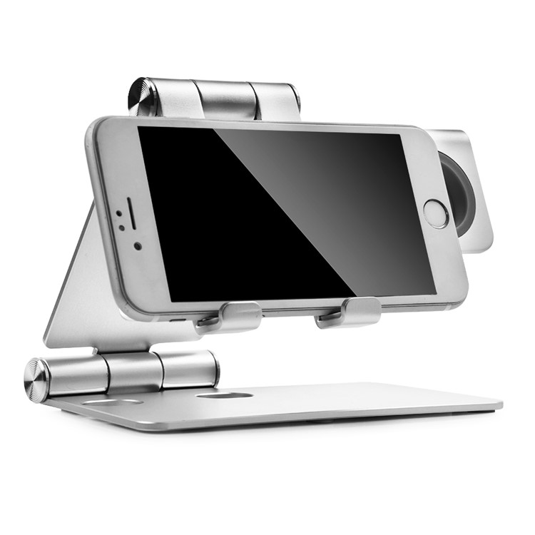 2 Em 1 Liga De Alumínio Dobrável Desktop Cobrando Suporte Para Iwatch, Smartphone E Tablet-11