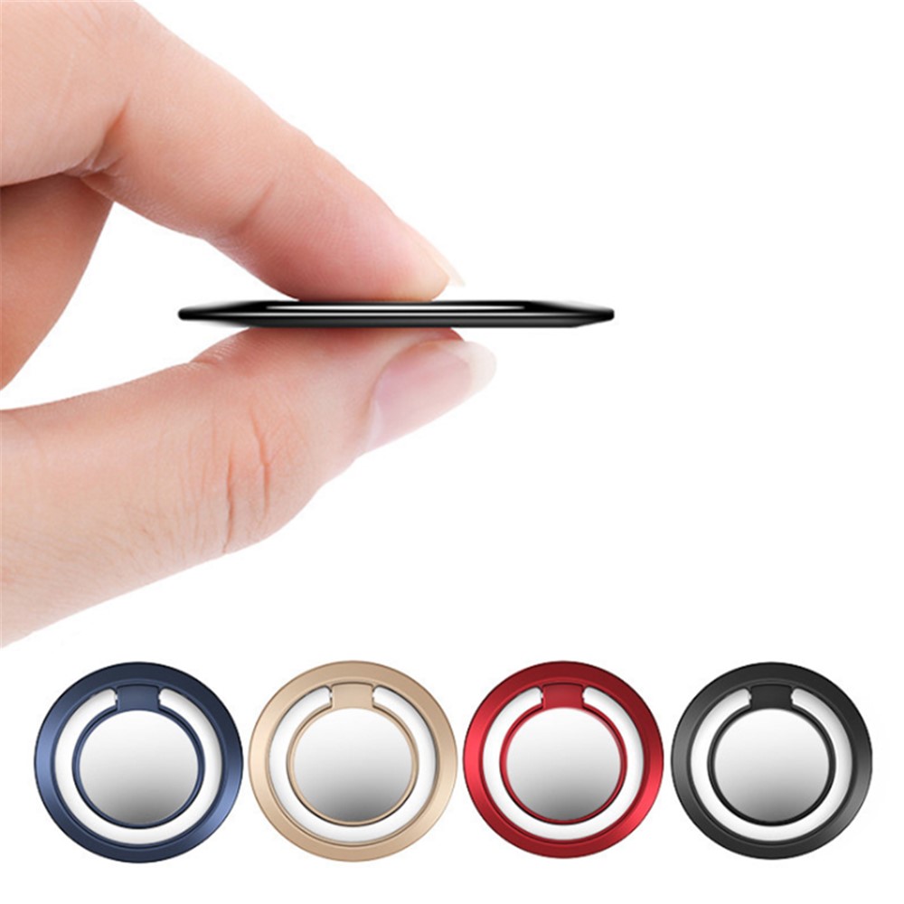 Universal 360° Rotation Ring Stand Holder Cellphone Finger Kickstand Grip for iPhone Samsung - Black-6