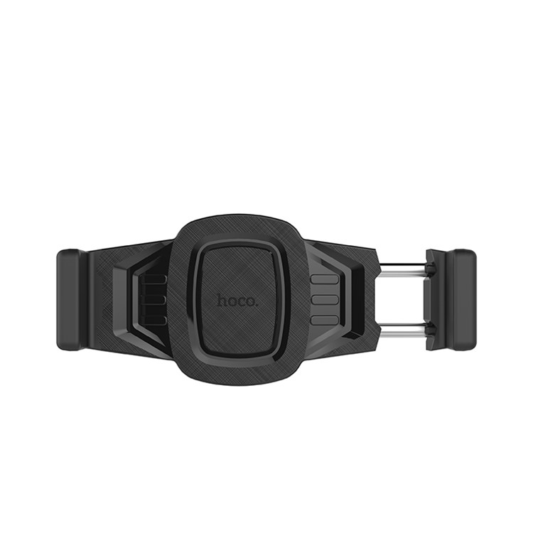 HOCO CA38 Platinum Sharp Car Air Vent Mount Cellphone Holder for iPhone Samsung - All Black-4