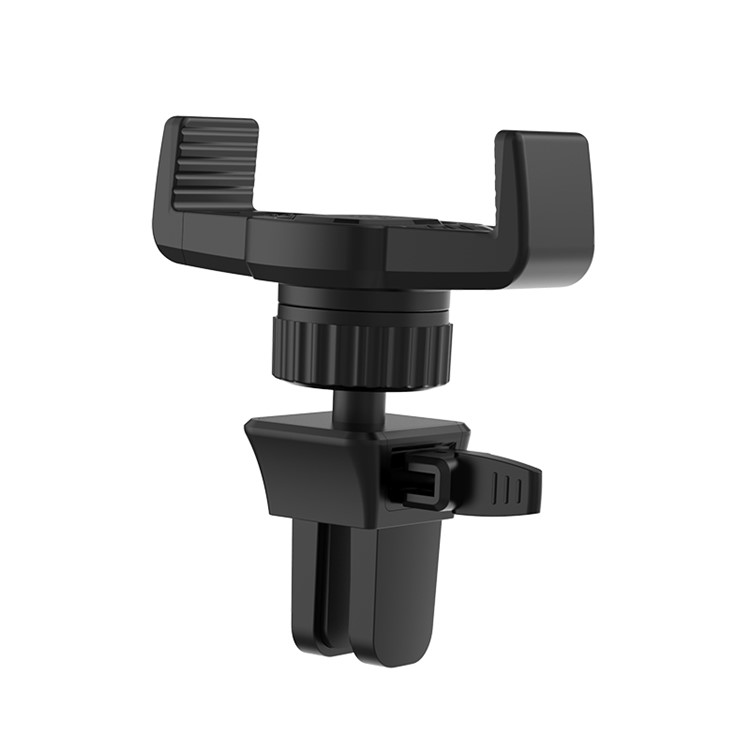 HOCO CA38 Platinum Sharp Car Air Vent Mount Cellphone Holder for iPhone Samsung - All Black-6