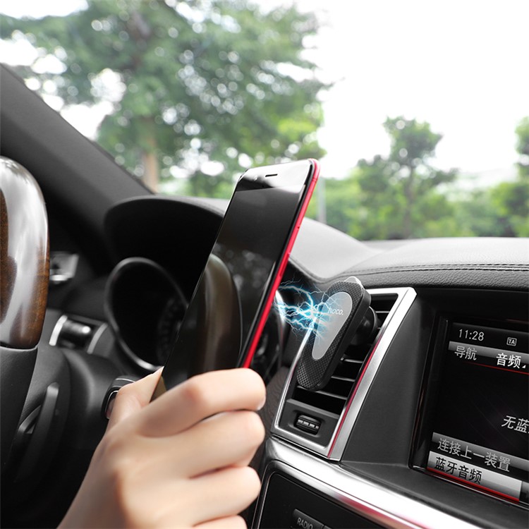 HOCO CA37 Multi-function Magnetic Car Air Vent Phone Holder Car Mount for iPhone Samsung-8