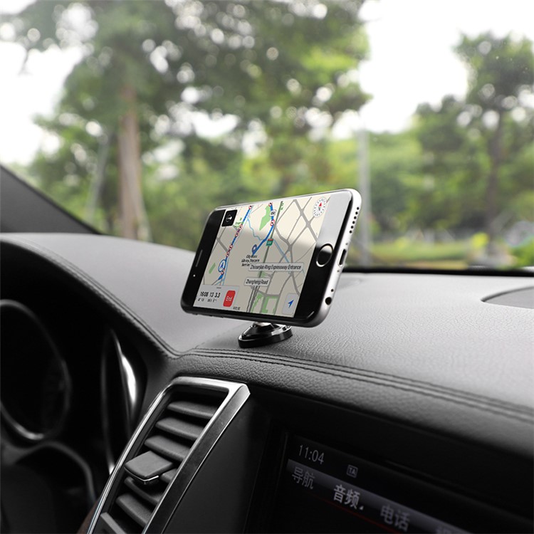 HOCO CA36 Dashboard Metal Mobile Phone Magnetic Car Holder for iPhone Samsung - Black-4