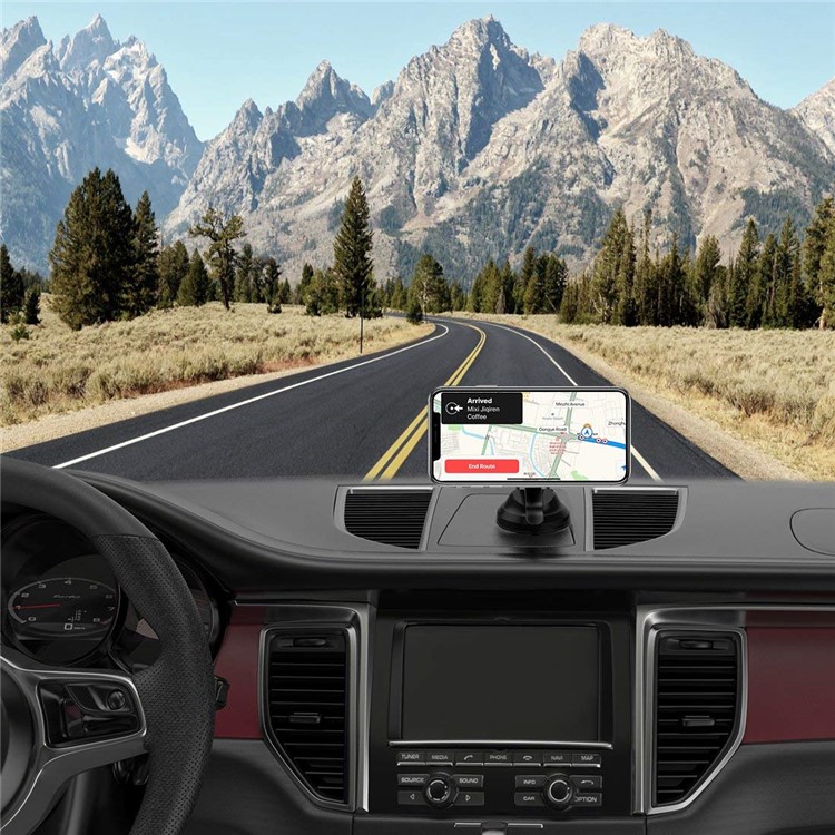 Universal Starke Magnetic Attraction Car Phone -halterung Einstellbarer Magnetmontage -autohalter Für Iphone Samsung Huawei Usw. - Schwarz-7