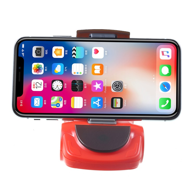 Sports Car Modeling Desktop Mount Phone Holder Stand, Clamp Width: within 90mm - Red-6