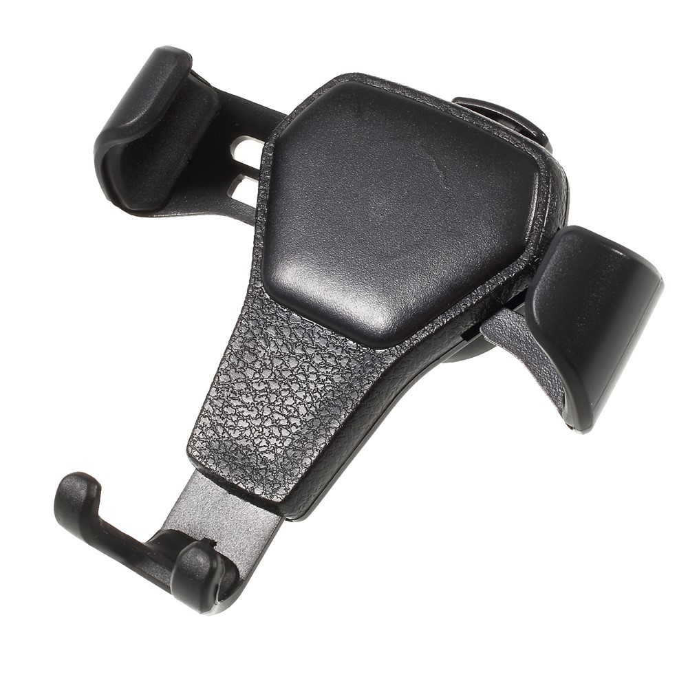 Leather Texture Gravity Car Air Vent Mount Holder for iPhone Samsung-3