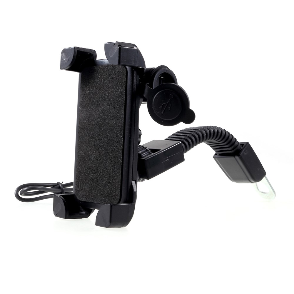 Universal Motorcycle Motorbike Mount Holder Handlebar Bracket Stand for 4-6 inch Smartphone-12