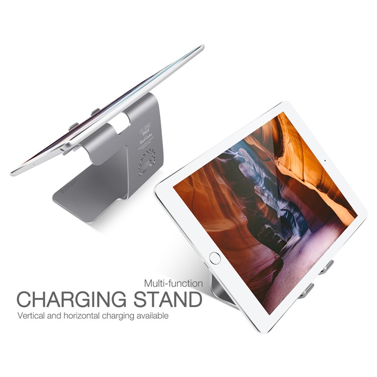 BESTAND 2-in-1 Apple Watch Ladehalterung Und Handy-Desktop-Tablet-Dock Für IPhone X / 8 Plus / 8/7 Plus - Grau-2