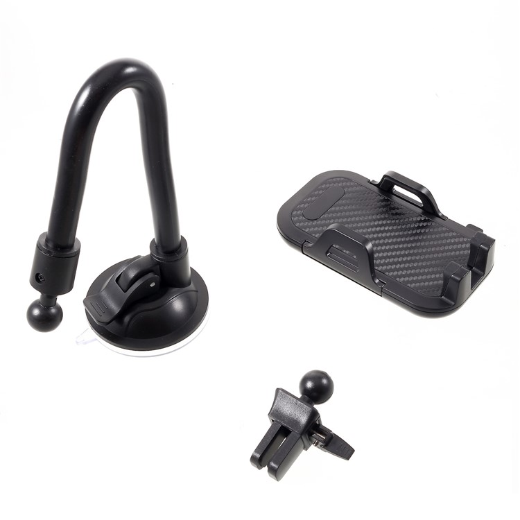 A072 X93 Car Air Vent Mount + X35 Suction Cup Mobile Phone Bracket for iPhone Samsung Huawei Etc.-1