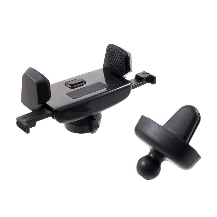 Berço Fácil Do Suporte Da Montagem Do Carro Do Respiradouro De Ar Do Um Toque Mini Para O Iphone Xs / X / 8 / Galáxia S9 De Samsung, Largura: 65mm-90mm-10