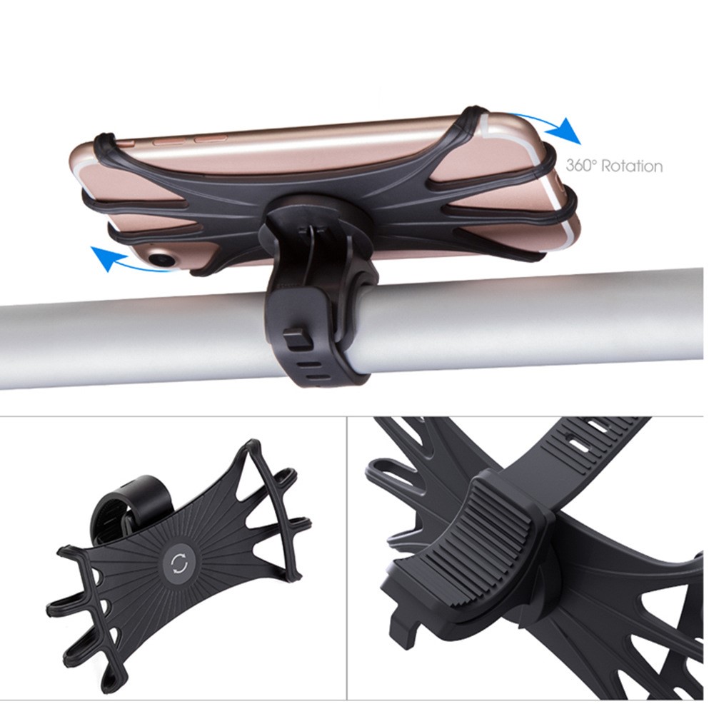 Universeller, Dehnbarer Fahrradhalter Aus Silikon Für Fahrradhalterung Für 4-6 Zoll GPS-8