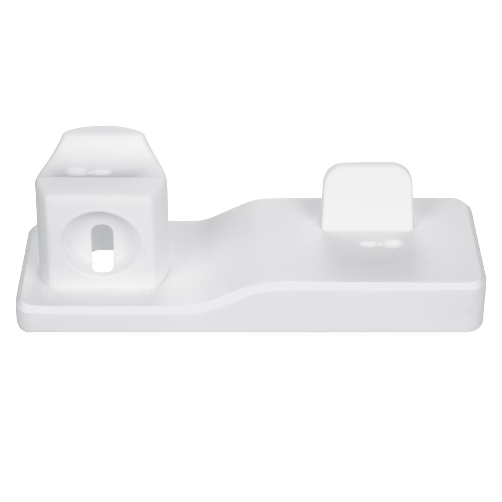 3-in-1-Halter Aus Silikonhalterungsladestation Für Airpods Iphone Iwatch - Weiß-3
