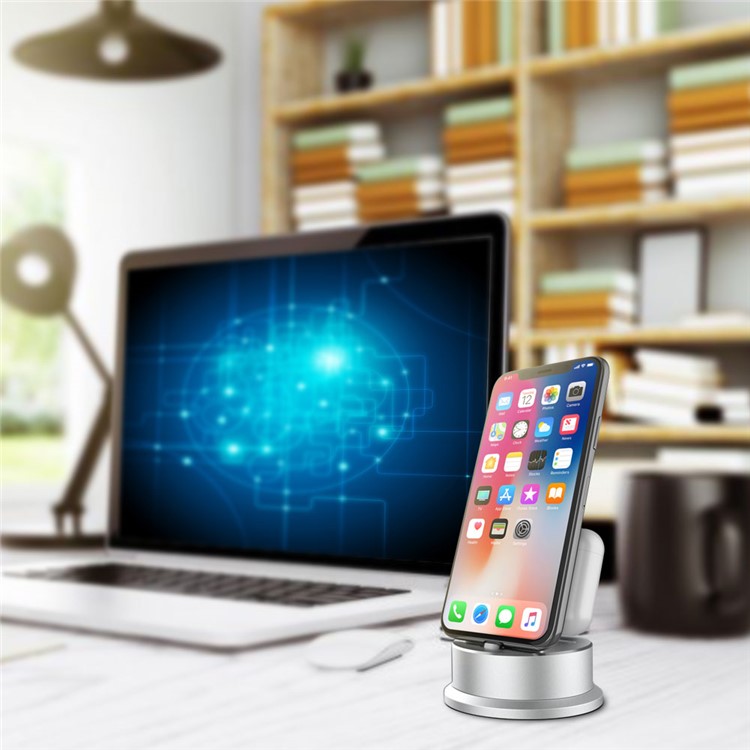 Universal 2 in 1 Aluminum Alloy Desktop Charge Stand for Mobile Phone and Tablet-7