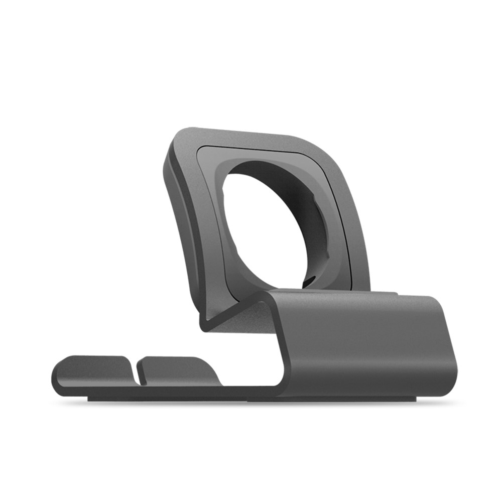 Aluminum Alloy Charging Station Dock Holder Stand for Apple Watch Series 4/3/2/1 - Grey-2