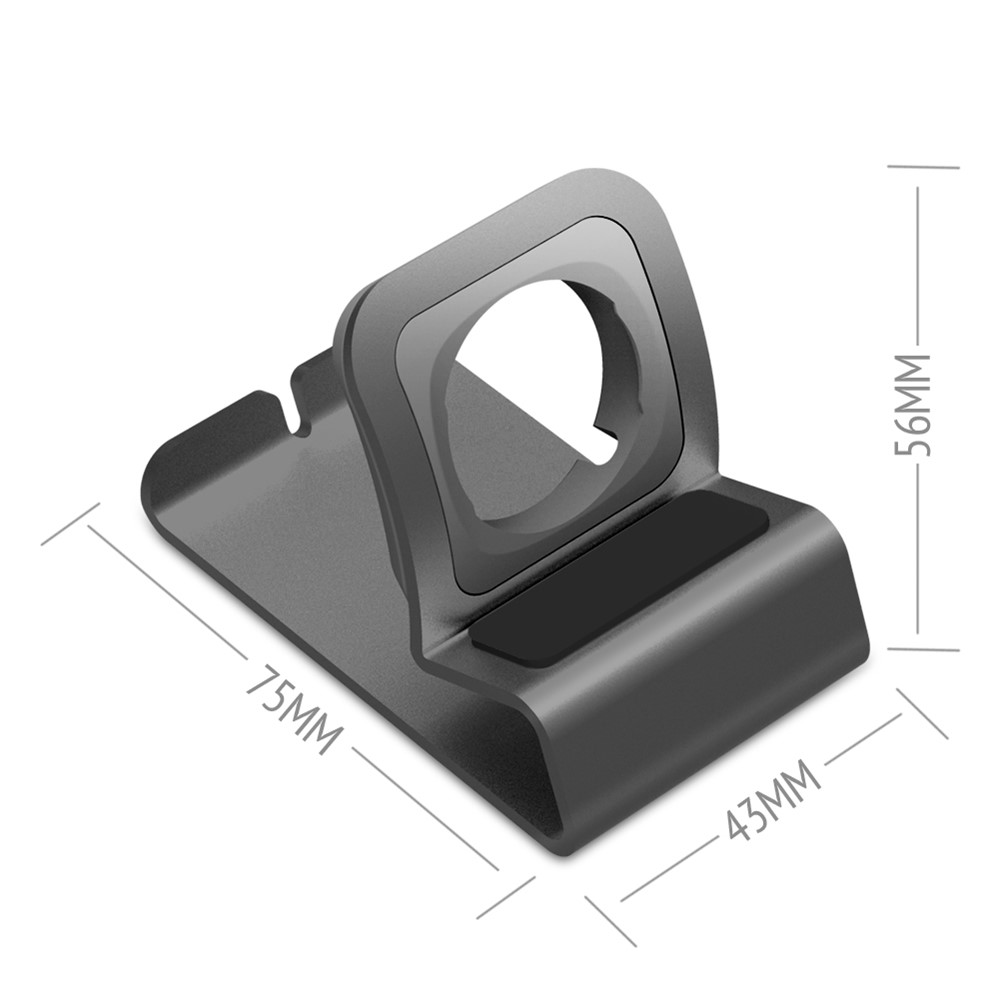 Aluminum Alloy Charging Station Dock Holder Stand for Apple Watch Series 4/3/2/1 - Grey-8