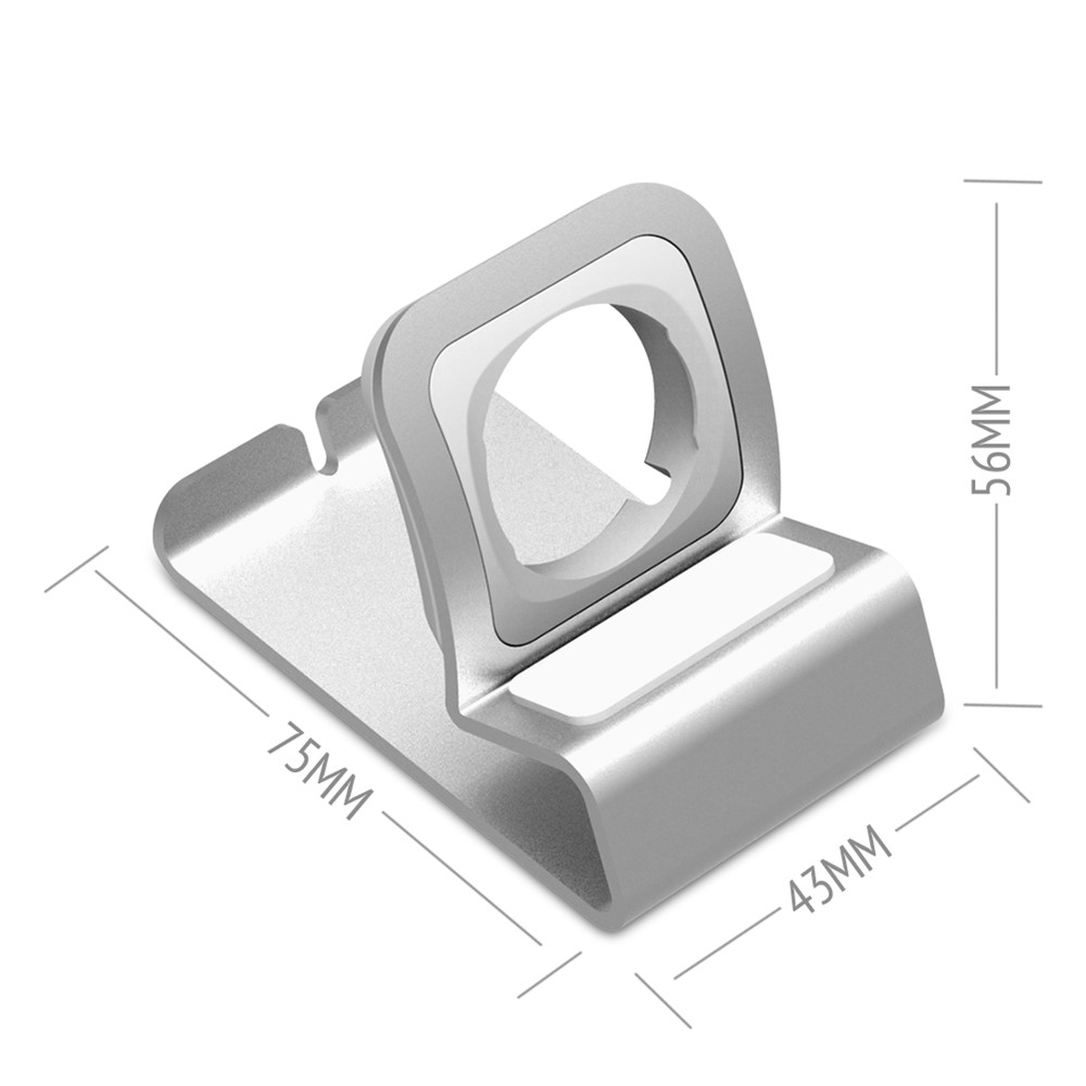 Ladestation Docking-Ständer Aus Aluminiumlegierung Für Die Apple Watch Serie 4/3/2/1 - Silber--12