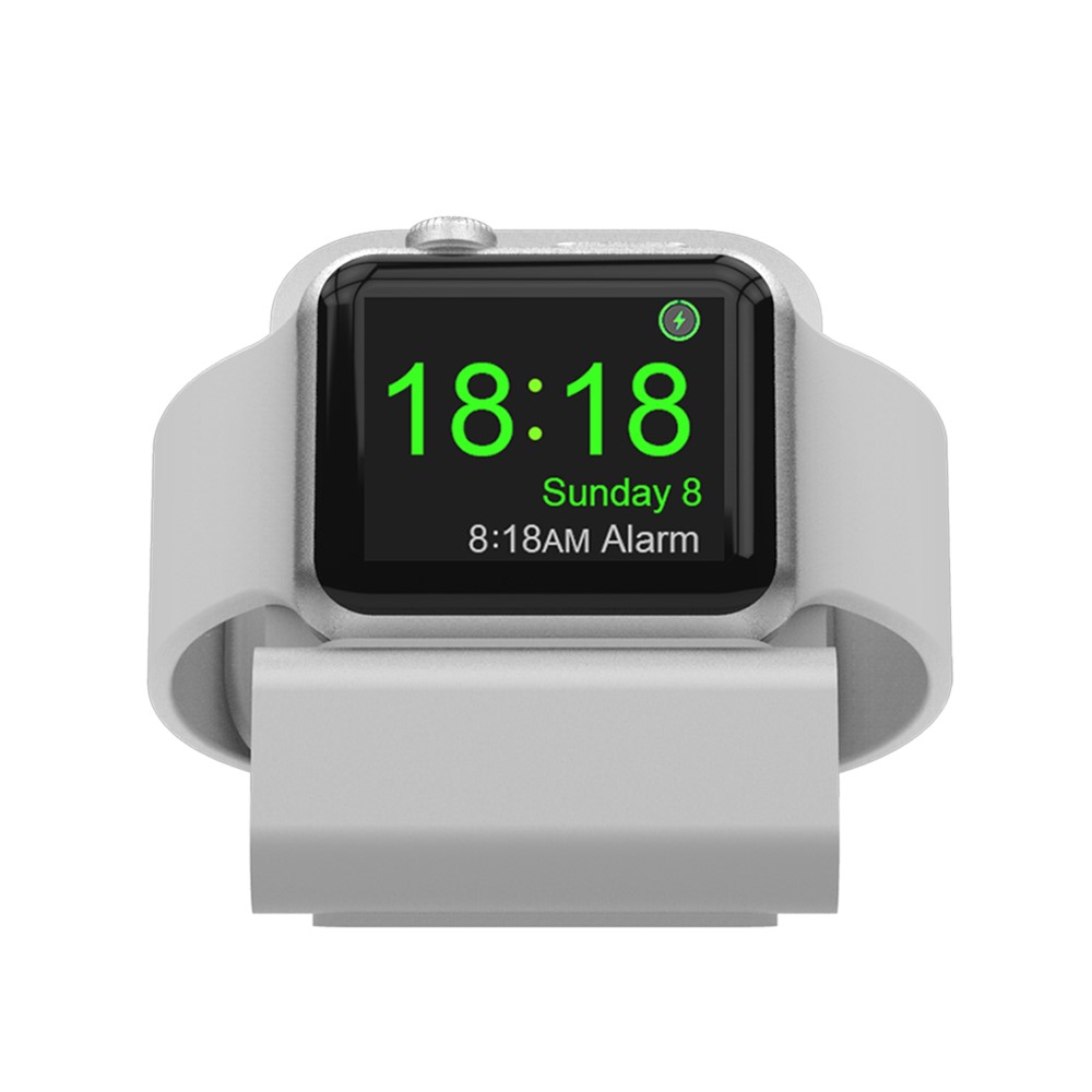 Ladestation Docking-Ständer Aus Aluminiumlegierung Für Die Apple Watch Serie 4/3/2/1 - Silber--2