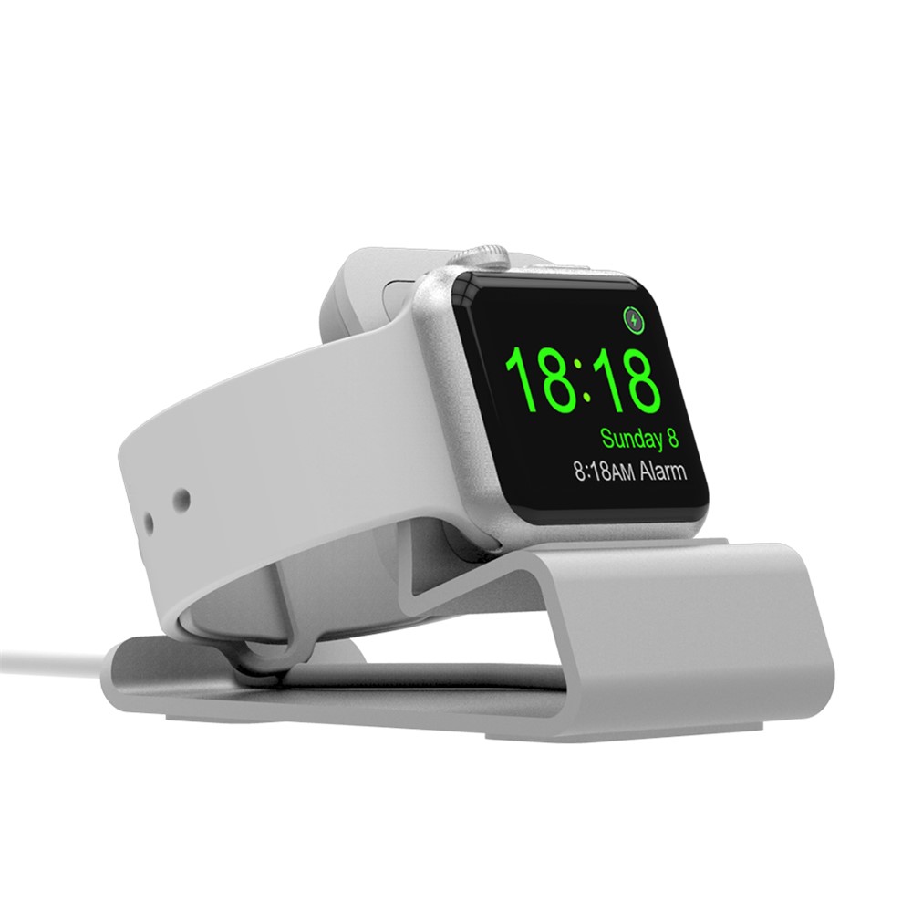Ladestation Docking-Ständer Aus Aluminiumlegierung Für Die Apple Watch Serie 4/3/2/1 - Silber--4