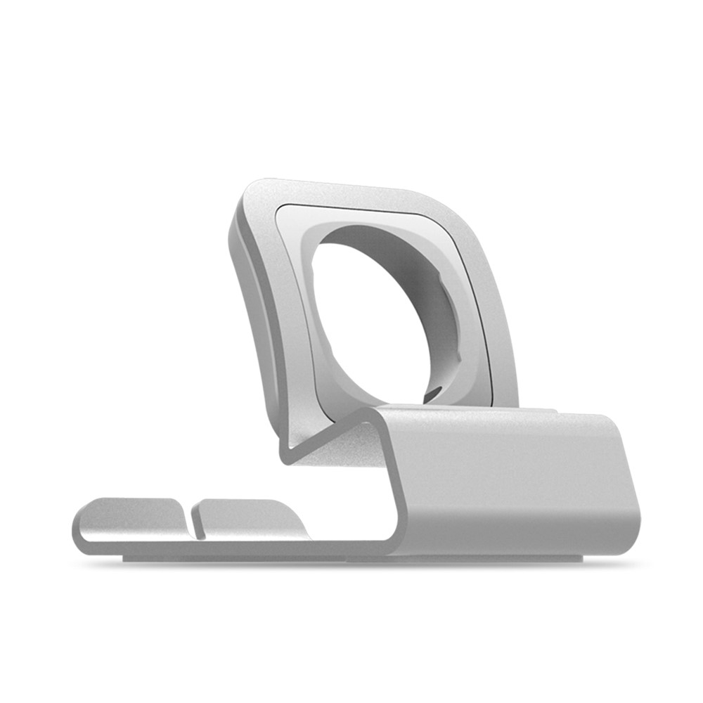 Ladestation Docking-Ständer Aus Aluminiumlegierung Für Die Apple Watch Serie 4/3/2/1 - Silber--5