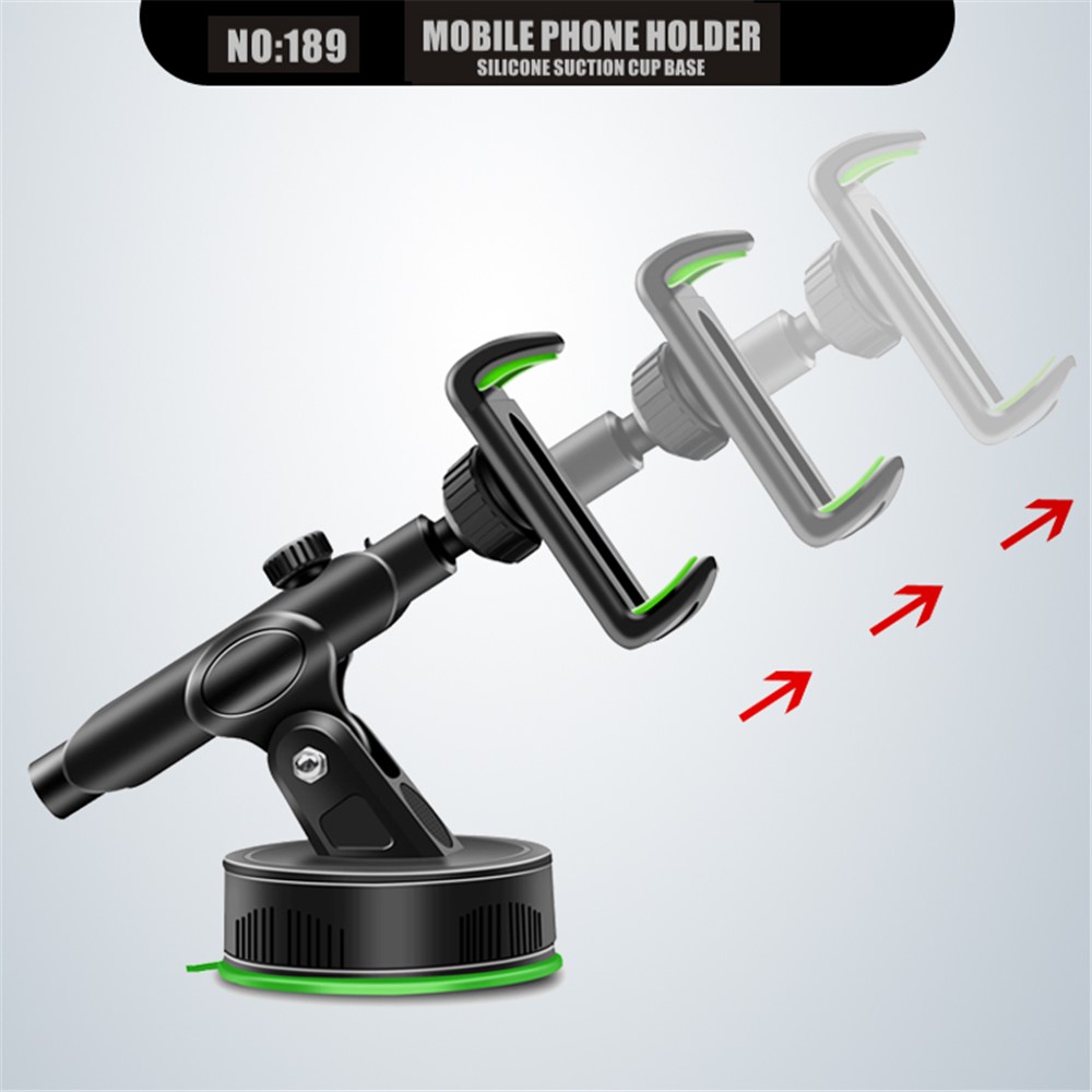 360 Degrees Rotation Suction Cup & Adhesive Car Mount Holder, Clamp Width: 50-85mm-4