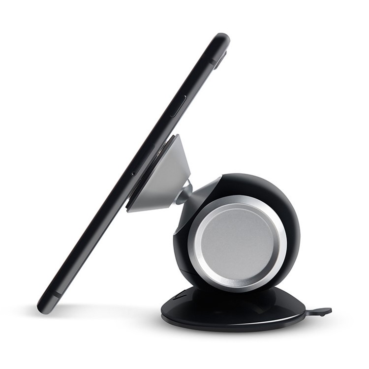 Respiradero Universal Magnético Para Automóvil / Soporte De Montaje En Consola Central Para Iphone Samsung Huawei Etc. - Negro-6