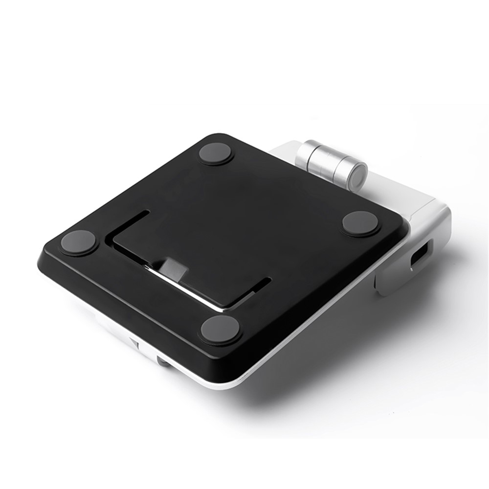 Foldable Rotary Aluminium Alloy Desktop Holder Stand for Smartphone Tablet - Grey-11